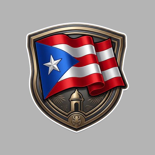 Puerto rico flag shield - rico, crest